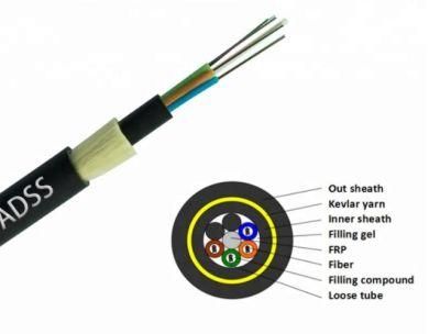 ADSS Factory Price Outdoor ADSS/GYTS/GYTC8S Cable Aerial Fiber Optic/Optical Cable and FTTH Drop Cable