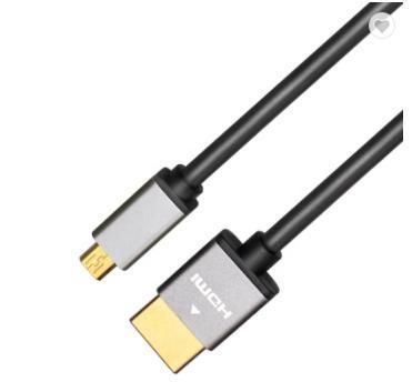 High speed gold plug support 4k/60HZ 18G 3D mirco hdmi 4k cable