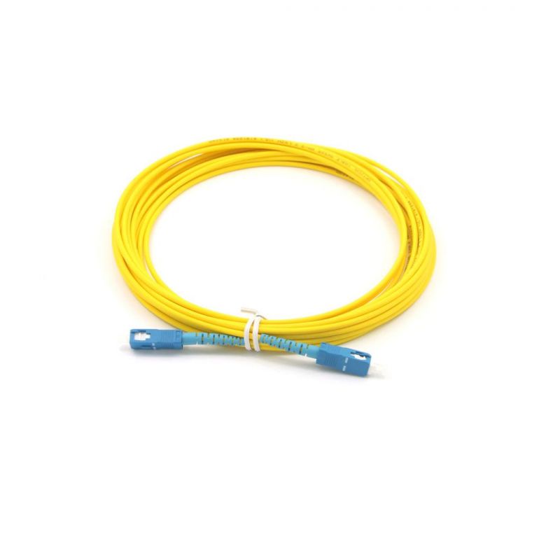 Sc-Sc Simplex Fiber Optic G652D Patch Cords with 10 Meters