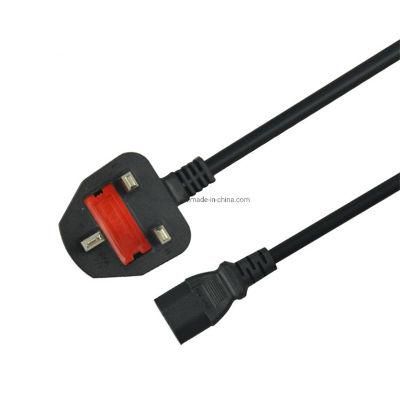 3 Pin UK Plug Power Cable Three-Pin British Standard AC Power Cord for Computer