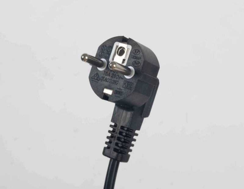 Reach Approval EU Power Cable with Right Angle C13 Connector