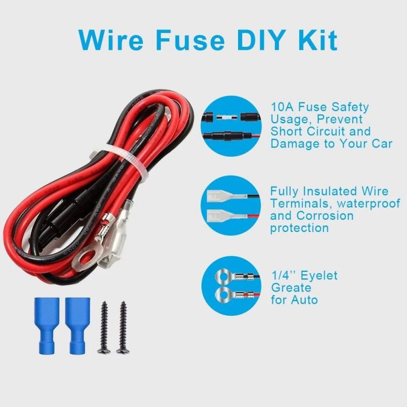 Cigarette Lighter Socket, 12V Power Outlet Receptacle Socket