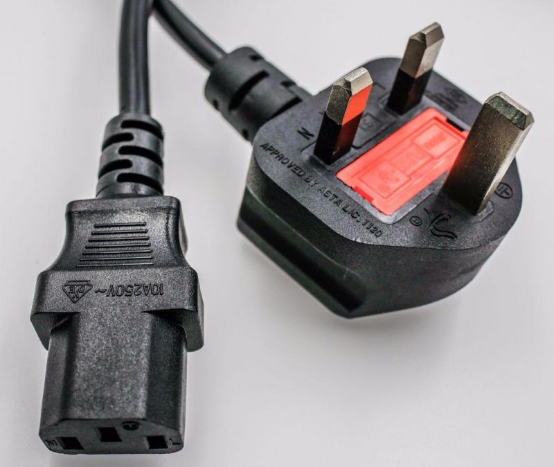 IEC 6FT Figure 8 Female UK 3 Prong AC Power Lead Cable Cord Minitor Computer Printer