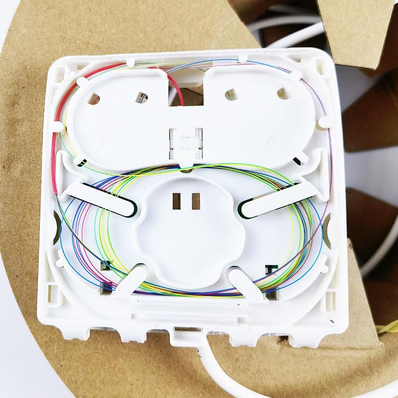 Abalone Indoor Use Fibre Optic Cable Patch Cord Jumper with Oto (Optical Telecommunication Outlet) Box 20-50m White
