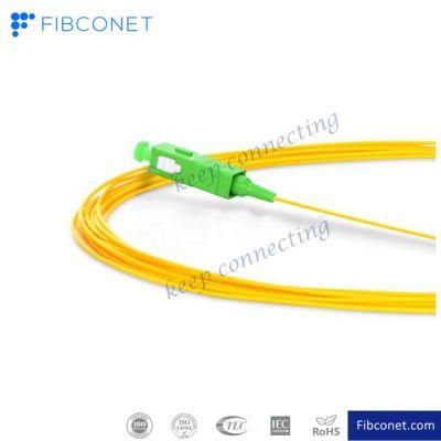 FTTH Single Mode Simplex Sc/APC 0.9mm Fiber Optic Pigtail