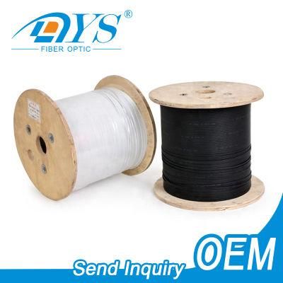 Indoor/Outdoor 1 2 4 Core G657A1/A2 GJYXFCH FRP/Steel Wire Single Mode FTTH Drop Flat Optic/Optical Fiber Cable