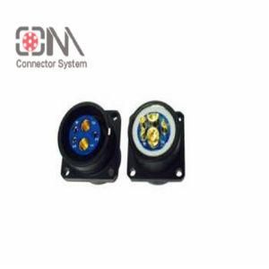 Qm F Series Mfn Flange Fixed-Socket Metal Wire Push-Pull RJ45 M12 Connector Banana Plug Socket Terminal Connector