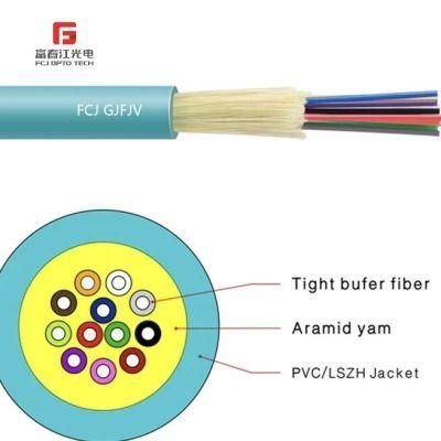 Tight Buffer TPU Jacket Fiber Optic Distribution Unit Multi Core Cable Indoor GJFJV