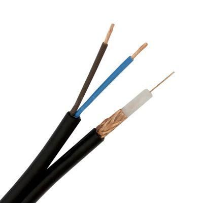 Rg58 Coaxial Cable with Power 75ohm CCTV CATV Camera Security