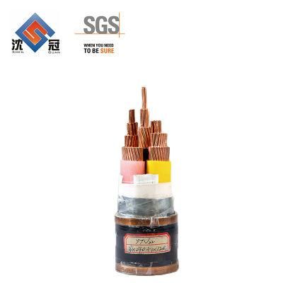 10mm2 Flame Retardant Copper Conductor XLPE Insulation Thin Steel Wire Armoring PVC Sheath Power Cable Yjv32 Yjlv32