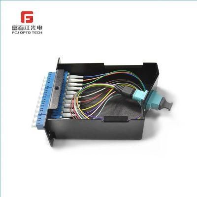 FTTH Fiber Optic Box Sc/Upc Cassette Type 1X8 PLC Splitter for Telecommunication