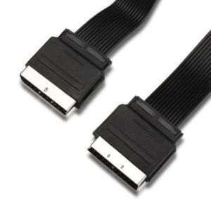 Flat Scart Cable 21 Pin Scart Plug to 21pin Plug (KB-SC03)