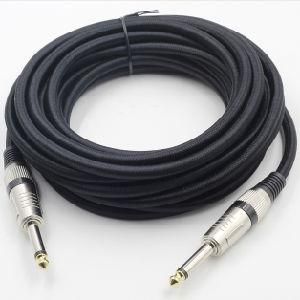 Noble Black Braiding 1/4&quot; Best Guitar Cable Male to Male