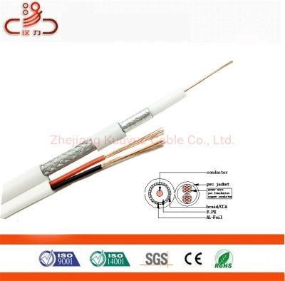 Coaxial Cable 75 Ohm 2c Power Cable/ Rg59 RG6 Rg11