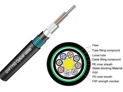 Outdoor Underground Direct Buried Fiber Fibra Optical Optic Cable GYFTY53