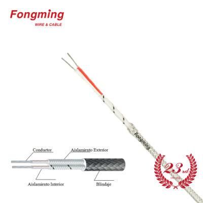 Type J Jx Fiberglass Insulation Stainless Steel Shield Thermocouple Wire