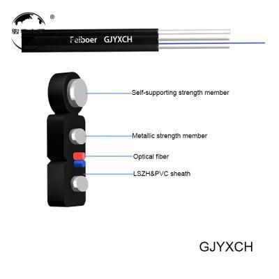 Gyfxtby 12f Drop Cable Fiber Optic 4 6 8 12 24 Core Flat Fiber Optic Cable