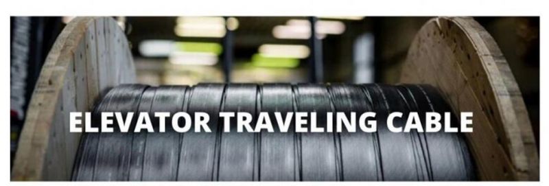 Flat Elevator Cable with Steel Wire Shield Festoon Elevator Traveling Cable