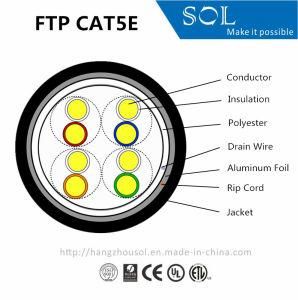 UL Cert 24AWG 4P FTP Cat5e Computer Cable