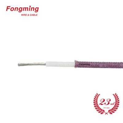 18AWG UL3122 High Temperature Fiberglass Braid Silicone Rubber Wire