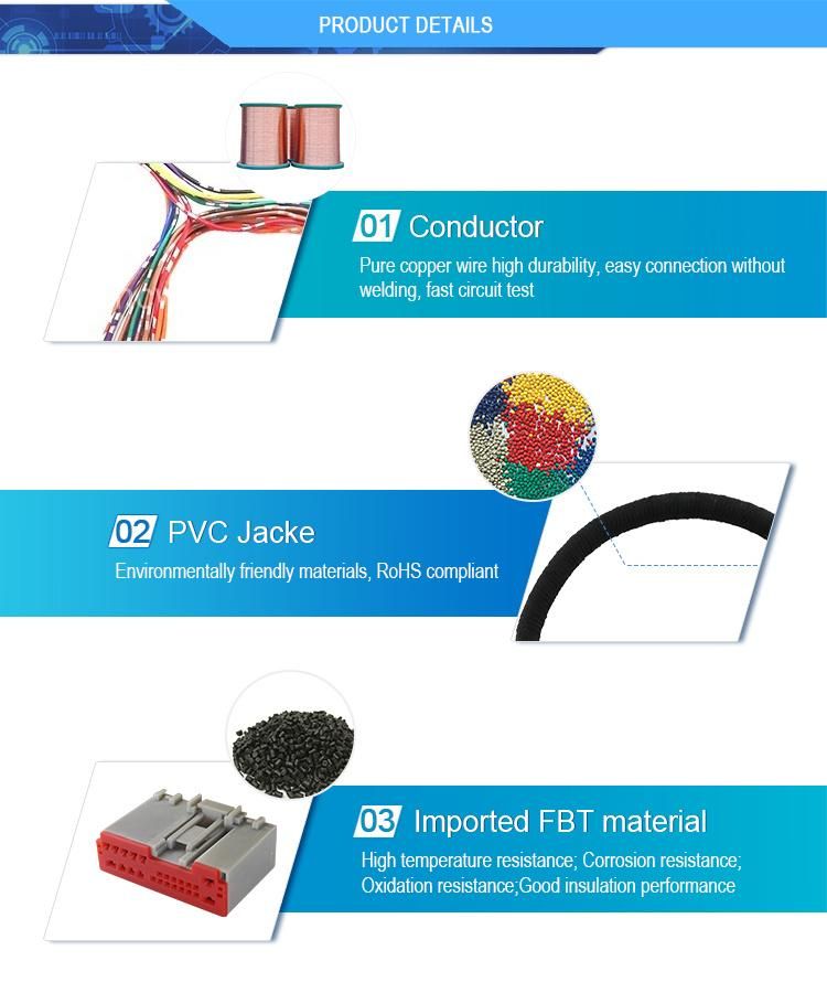 Customized Auto Part Automotive Wire Harness for Car