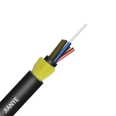 All Dielectic Self Supported 6 12 24 48 Core Outdoor Multimode Aerial GYFTY ADSS Fiber Optic Cable