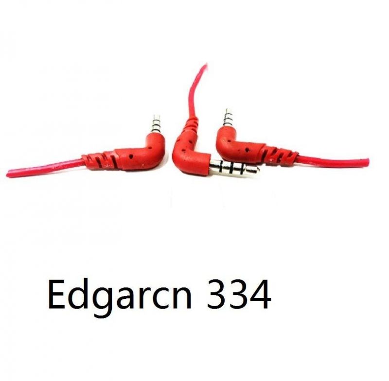 Red 90 Degree Over Molding Audio and Video Cable Edgarcn 334