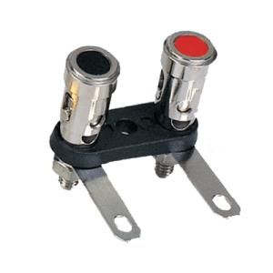 RoHS Silver White Brass Audio Terminal Binding Post (DH-1003-1028)