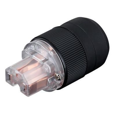 Hh3406 Audio Grade Us IEC Socket Connector Red-Copper