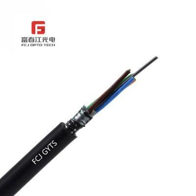 Armoured G652D Aerial Self-Supporting Outdoor Fiber Optic Cable GYTS