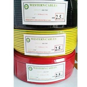 Red Black Yellow Green Y/G Single Stranded Solid Conductor Building Wire