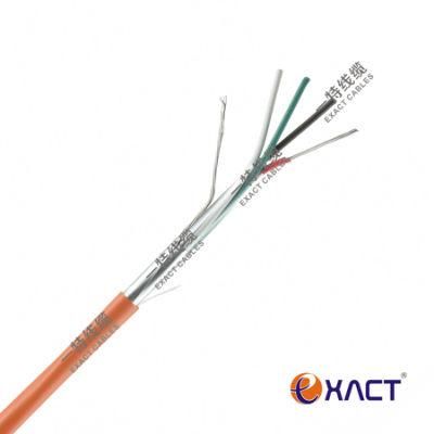 4x0.22mm2 Shielded Stranded CCA conductor LSF Insulation and Jacket CPR Eca Alarm Cable