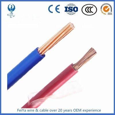 PVC Insulated Single Core Wire H05g-U/H07g-U/R Electrical Wire with Copper Conductor for The Intenal Wiring of Devices