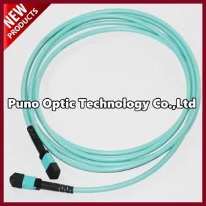 12 Cores MPO to MPO Female Pinless Fiber Optic Trunk Cable