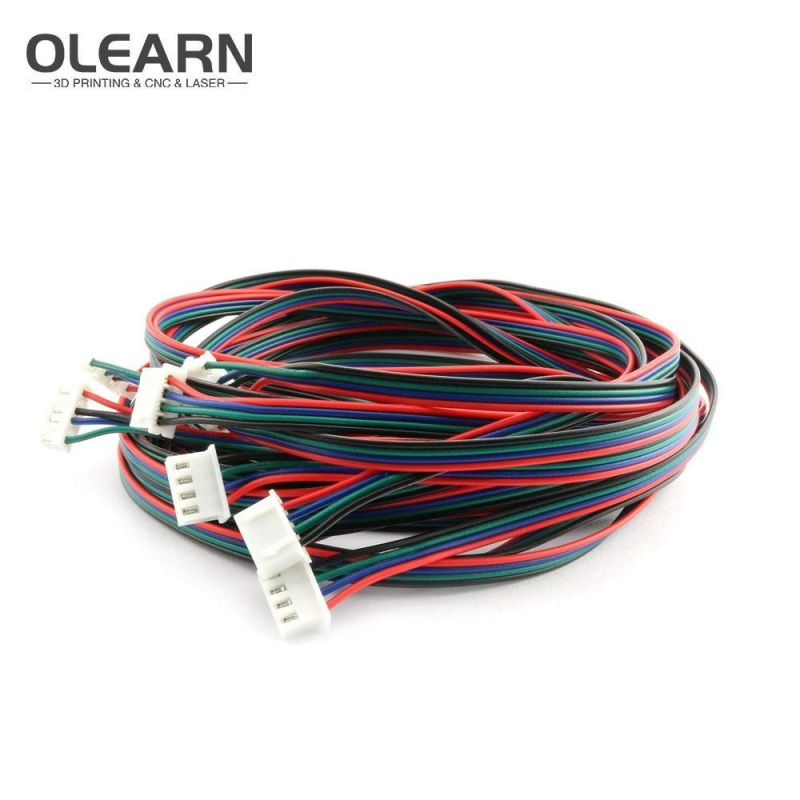 Olearn X2.54 4pin to 6pin White Terminal Cable Connector for 3D Printer Stepper Motor