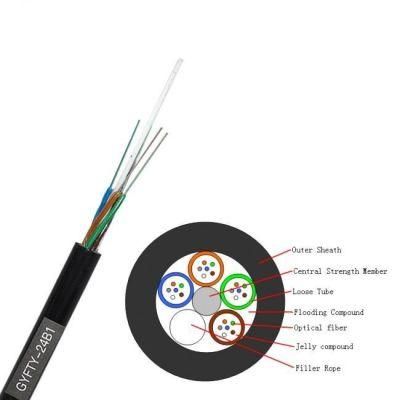Manufacturing 12 24 Core GYFTY Non-Armoured Optical/Optic Fiber Cable