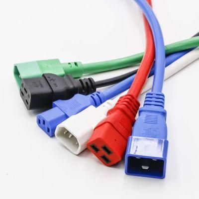 IEC 60320 Power Cords - C20 Plug to C19 Connector 20A, 250V, 12/3 Sjt