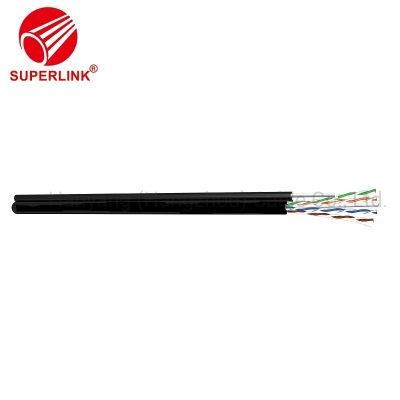 Outdoor LAN Cable CAT6 Ethernet Bulk Cat 6 Cable with Steel Wire