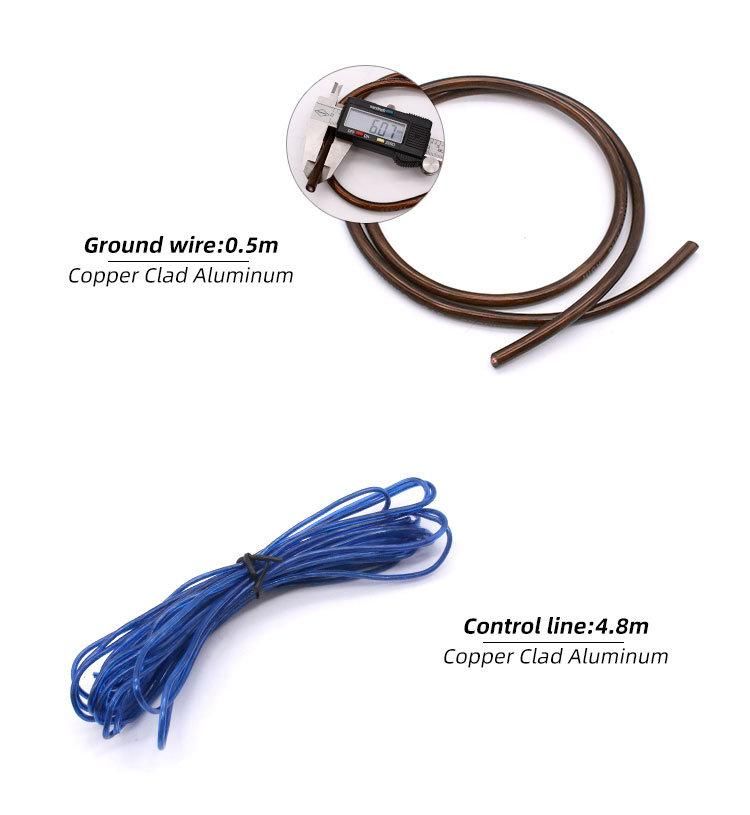8ga Car Power Amplifier Cable, Copper Clad Aluminum Wire Core Car Audio Wire