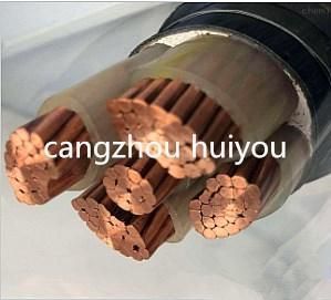 Cu High Quality 4+1 Core Low-Smoke Halogen-Free C XLPE Insulated Steel Tape Armored Electrical LV Power Cable