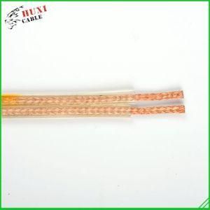 Transparent PVC, Low Noise Speaker Cable with Direct Factory Price