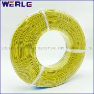 Electric Wire UL1330 FEP Teflon High Temperature Tinned Copper Insulated Wire200c Yellow