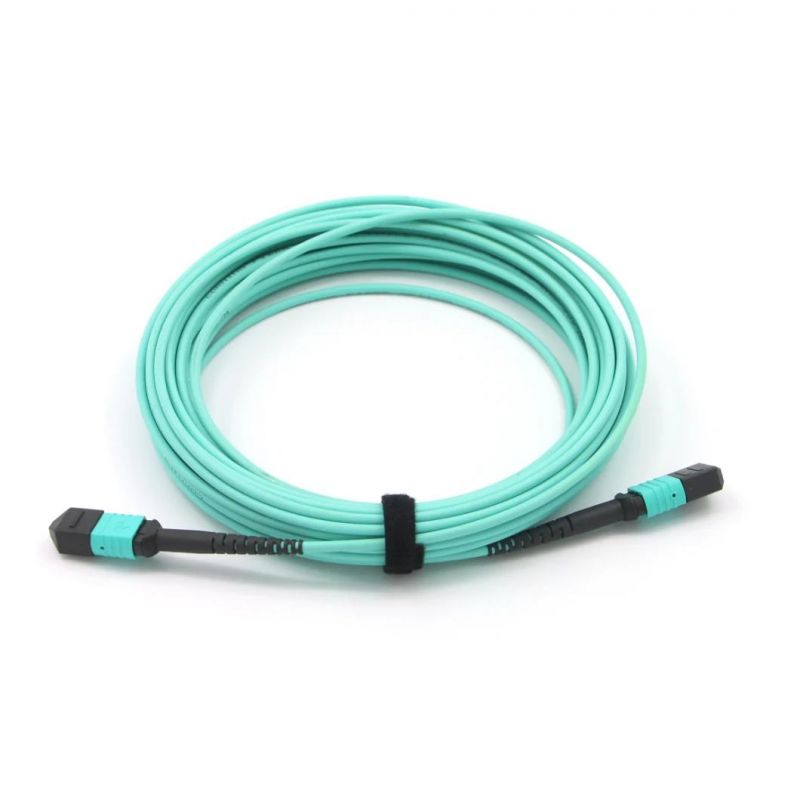 MPO (Female) -MPO (Male) Fiber Optical Jumper with Om5 Fiber Cable 10 Meter