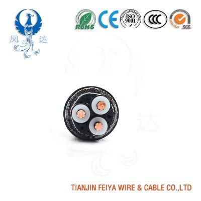 Cable U1000 R 2V Three Cores Medium Voltage XLPE Insulated PVC Sheathed Underground Power Cable