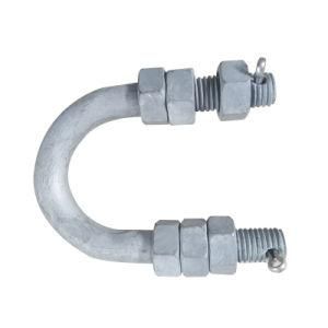 Hardware Power Accessories U-Shaped Bolt Nut Overhead Circuit Hot-DIP Galvanized Steel Link Accessories