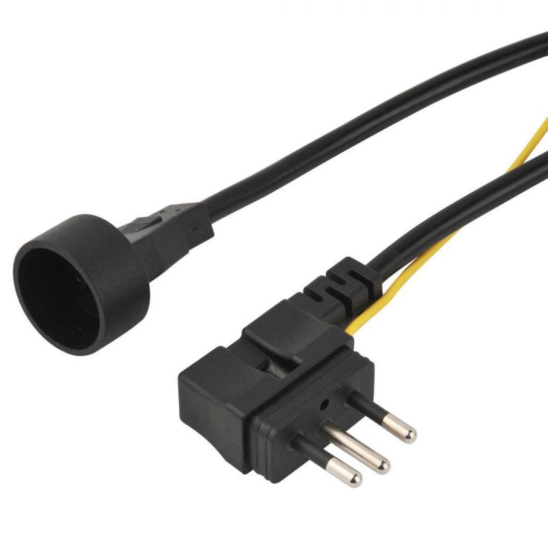 Brazil Three Pins Plug with Connector