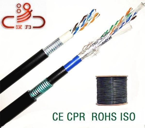 Armoured LAN Cable CAT6 Copper 250MHz LAN Cable CAT6