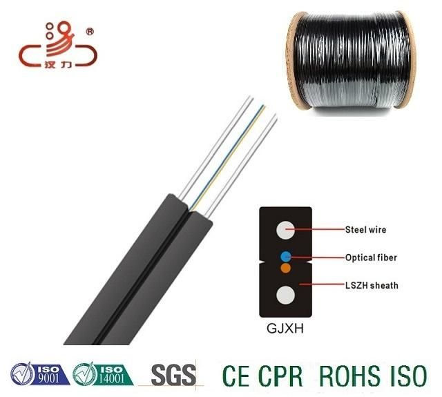 Drop Single Mode Drop 4 / 2 / 1 Core Fiber Optical Cable