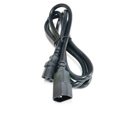 CE VDE 3 Pin IEC Electric Extension Cable Female to Male AC Computer Monitor C13 C14 Connector Power Cord Main Leads