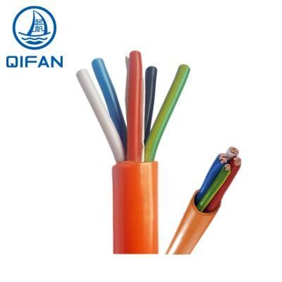 2c+E 6mm2 Bc Cl2/PVC/PVC V90 450/750V Orange Circular Cable